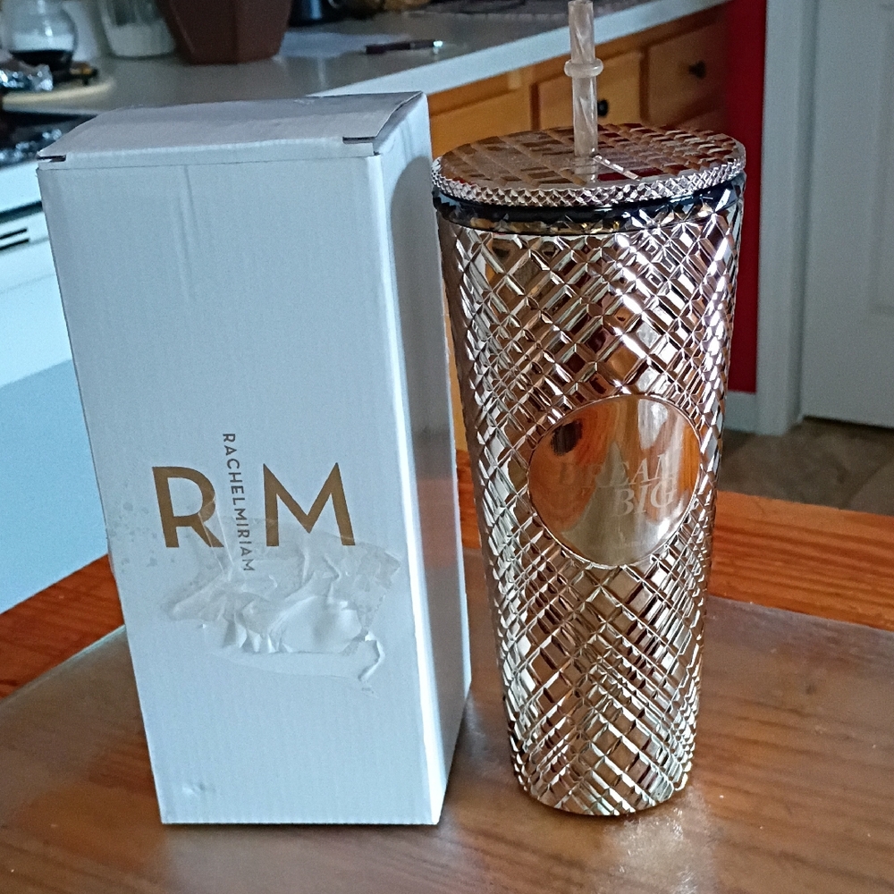 Rachel Miriam Gold Tumbler 24 Oz NIB